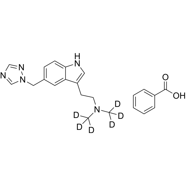 Rizatriptan-d6 benzoate (rizatriptan benzoate d6 (benzoate)) 1216984-85-8